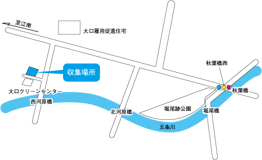 剪定枝・草収集場所